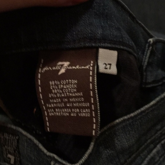 7FAM Gwenevere skinny jeans sz 27 - Picture 7 of 7